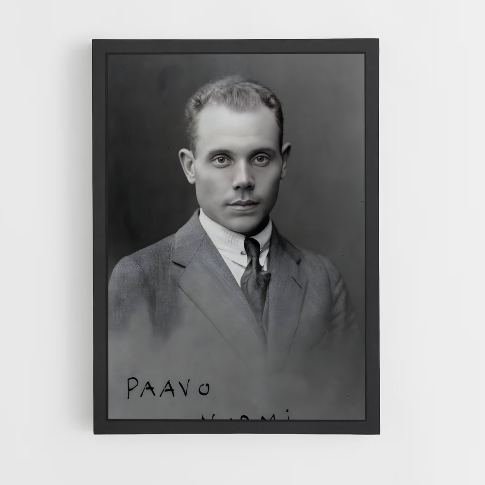 Poster L'Élégance de Paavo – affiche Athlétisme (vue 2)